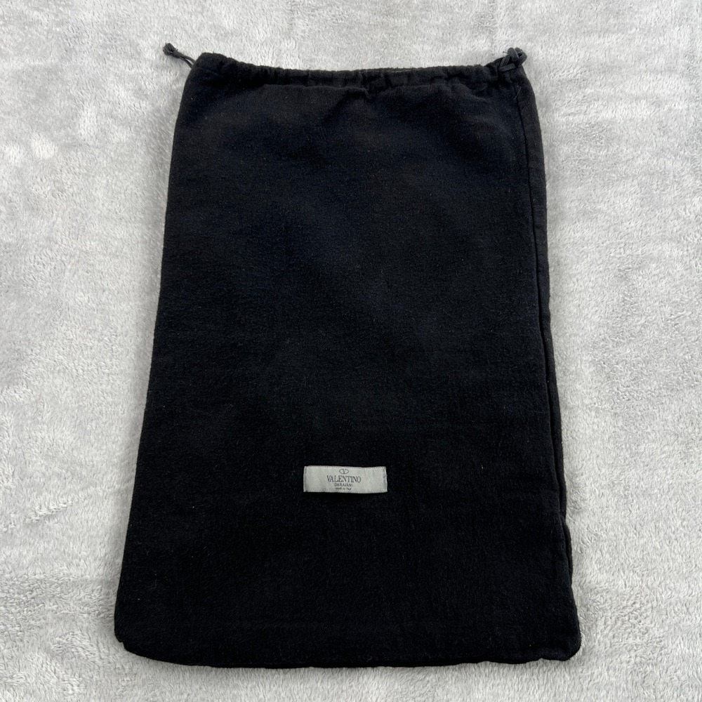 Valentino Garavani Dust Bag Black Drawstring Purse Handbag Storage Cover 13x19in